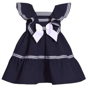 Bonnie Jean Kira Nautical Sailor Dress 12 Months